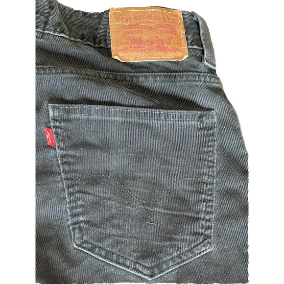 Levi's Corduroy Pants Men's 36x32 Black Low Loose 549 The Original‎ Jeans Casual - Picture 8 of 16